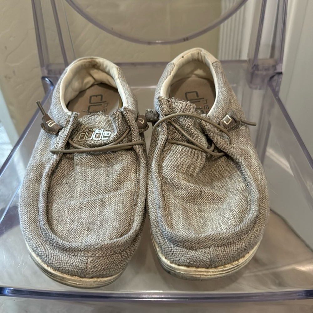 Hey Dude Beige Slip-On Loafers
